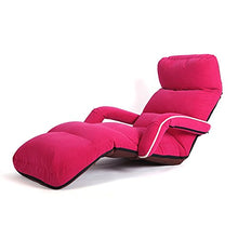 Poltrone LHA Pieghevole Sedia a Sdraio Pigro Divano Napping Sedia Pieghevole (Colore : Pink)
