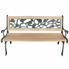 XINGLIEU - Panca da giardino con schienale a forma di rosa, per patio e per esterni