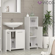 Vicco Mobiletto Bagno Medio Kiko Armadietto Bagno Bianco