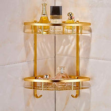 LiuliuBull W Bagno in Oro ripiano Doccia a Parete angolare cestello Shampoo stoccaggio Muro