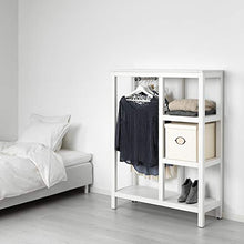 HEMNES armadio aperto 99x37x130 cm bianco tinto