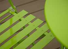 Cosco Pezzi Set Bistro-Style per Tavolo e sedie Pieghevoli, Verde Brillante