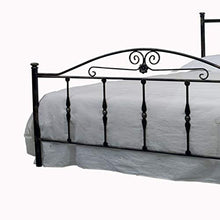 Letto Una Piazza E Mezza in Ferro Battuto Color Antracite 132x203xh119 Cm