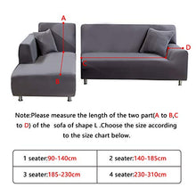 Feilaxleer Copridivano con Penisola Elasticizzato di Sinistra/Destra, Copridivano per Divano a Forma di L (4 Posti+3 Posti,Grigio)