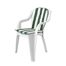 Coppia Cuscini coprisedia Esterno Giardino Seduta+Schienale Righe Standard P493 Verde
