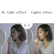 MGWA Specchi Compatti LED Illuminato Trucco Specchio Vanity Specchio Con Touch Screen Dimmerabile, Specchio Portatile Illuminato Per Viaggi Bagno
