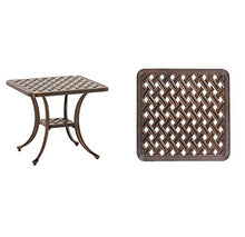 Hmg. Tavolino Rotondo for Esterni in ghisa di Alluminio for Esterni Casual Semplice Europeo in Ferro (Bronzo) (Color : Black)