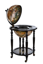 Birendy, grande carrello da bar con coperchio e ruote, a forma di mappamondo, in 4 colori a scelta (nero, bianco, lucido)