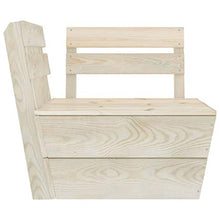 FAMIROSA Set Divani da Giardino su Pallet 8 pz in Legno Abete Impregnato-3727