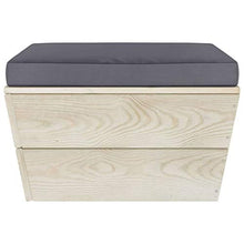 FAMIROSA Set Divani da Giardino su Pallet 3 pz con Cuscini Legno Abete-3408