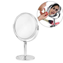 Yililay Vanità Specchio di Trucco, Due facciate Girevole Specchio da Toilette, Ingrandimento Trucco Permanente Specchio Tavolo Specchio da Toilette Hoom Alimentazione