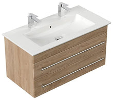 Mobile bagno ,lavabo Villeroy & Boch Venticello 100cm rovere chiaro,doppio