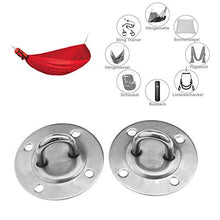 Ototec - Set di 2 paia di ganci per amaca da campeggio, per appendere al soffitto, per interni ed esterni