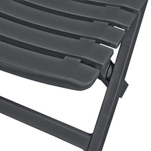 FAMIROSA Set da Bistrot 3 pz Pieghevole in Plastica Antracite