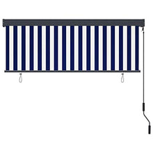 Tenda a rullo esterna 160 x 250 cm, blu e bianco