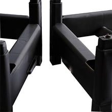 Scaffale portabottiglie modulabile in plastica per 36 bottiglie, nero