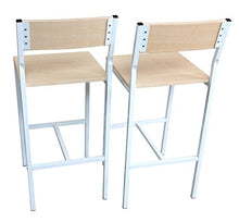 yelloo MOD. JESOLO Set Tavolo Bar e 4 SGABELLI Bianco H.96cm Arredamento Mobili Casa