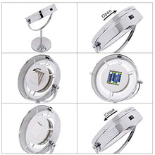 Specchio a LED con Specchio Luminoso a LED Specchio Doppio da 7 Pollici con ingrandimento 10 Volte Ingrandimento a 360 ° con Lampada