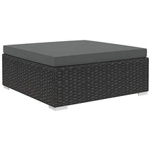 Festnight Set Divani da Giardino in Polyrattan, Set di Mobili da Giardino, Set Divano Esterno con Cuscini Nero 6 pz - Arredi Casa