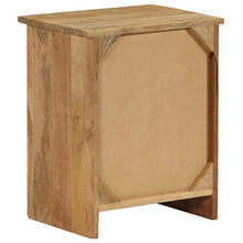 Festnight Comodino, Comodini Camera in Legno Massello di Mango 40x30x50 cm