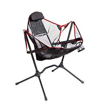 Oeternity Sedia A Bilanciere da Esterno Freestyle, Oversize Sedia da Luna Portatile Pieghevole per Roadtrip da Pesca del Cortile,Rosso
