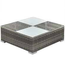 vidaXL Set Divani da Giardino Modulare 12 pz Polyrattan Grigio Sofa Esterni