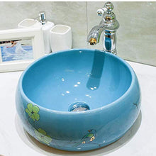 Jgophu Lavabo in ceramica semplice stile pastorale Lavabo Artigianale sopra lavello