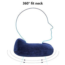 FSGD A Forma di U Cuscino del Collo, Cotone Memoria Cuscino cervicale Portatile dell'automobile Pelo Viaggio Aereo a Forma di U Cuscino del Collo