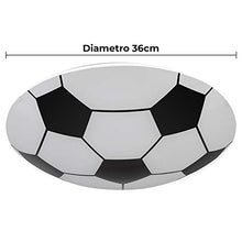 Plafoniera Pallone da Calcio Led Lampadario Camera Ragazzi Cameretta Sala Giochi Da Appendere A Soffitto e Muro D.36