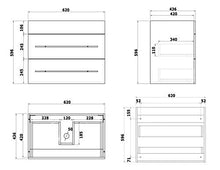Mobile bagno Rio 650 Antracite satinato