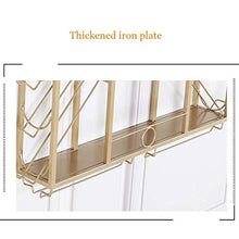 CCLLA Scaffali sospesi per mobili da Bar Scaffale a Muro, Portabottiglie per Vino, Portabottiglie a soffitto, Scaffale a soffitto Regolabile, Ripiani Multifunzione, Multi-Formato