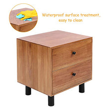 Comodino con 2 cassetti Comodino Mobile contenitore per comodino Fine divano Tavolino in legno Tavolino