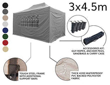 AIRWAVE - Gazebo Essential Pop Up con Lati Impermeabili, 3 x 4,5 m, Colore: Beige