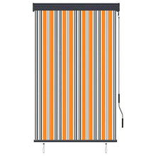 vidaXL - Tenda avvolgibile per esterni, 100 x 250 cm, giallo e blu