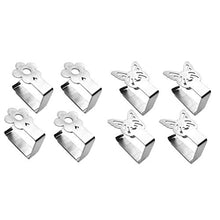 joyMerit 8Pcs Clip per Tovaglia Forte Morsetti per Pesi in Argento con Supporto per
