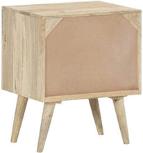 H-CAR Comodino Comodino Comodino Comodino 40x35x50 Cm Legno Massello di Mango