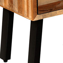 vidaXL Mobile con 6 Cassetti in Teak Massello di Recupero 70x30x76 cm