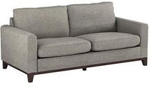 Marchio Amazon - Rivet, divano con base esposta in legno, modello North End, larghezza 198 cm, tessuto grigio - Arredi Casa