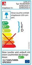 Fackelmann B. Clever armadietto a specchio LED a tre porte (120 cm) Olmo Madera, 82987