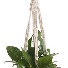 MICROSHE Macrame Plant Hanging Planter Fodera in Cotone per Interni da Interni, Set di 3, per Bambini (Colore : Beige, Dimensione : Set of 3)