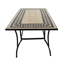 Tavolo da Giardino Chillvert Tivoli Acciaio e Mosaico 160x90x73 cm