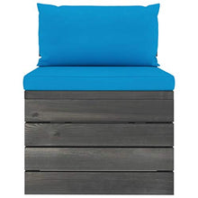 vidaXL Set Divani da Giardino su Pallet 6 pz con Cuscini Massello Pino