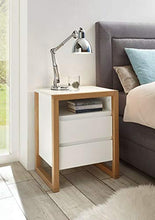 Robas Lund Comodino, Bianco, BxHxT 48x60x40