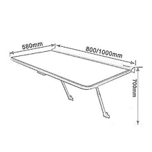 Semplicità Elegante Scaffale Scaffale Mobile Sospeso Scaffali Pieghevoli Scrivania per Computer Facile da Usare Facile da Pulire Risparmio Di Spazio, 2 Colori, HJJ, Nero, 80x58x70cm