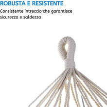 PiuShopping Amaca da Giardino Azzurra, per Terrazzo, con Frange Design Macrame | 200x100
