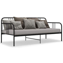 FAMIROSA Divano Letto Telaio Nero in Metallo 90x200 cm