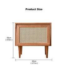 XJ Jia Xing Comodino, Solidi Domestici Semplice Legno Luce Comodino Creativo Semplice Camera di immagazzinaggio del Rattan Comodino comodini Camera da Letto