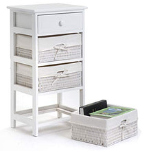 WGYDREAM Comodino Comodino Comodino Comodino Comodino Comodino Bianco Comodino Comodino con 3 Cestini Organizer