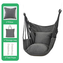 Erfula Comoda Sedia Pensile Amaca in Corda Sospesa in Tela di Cotone Comfort E Durata Superiori Sopporta Fino A 250 kg 130x100 Cm Include 1 Cuscino 2 Corde Legate 1 Borsa Beautifully