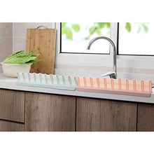 Hemoton Ventosa Lavello Deflettore Antispruzzo Deflettore Cucina Acqua Paraspruzzi per Bagno Cucina Domestica (Blu)